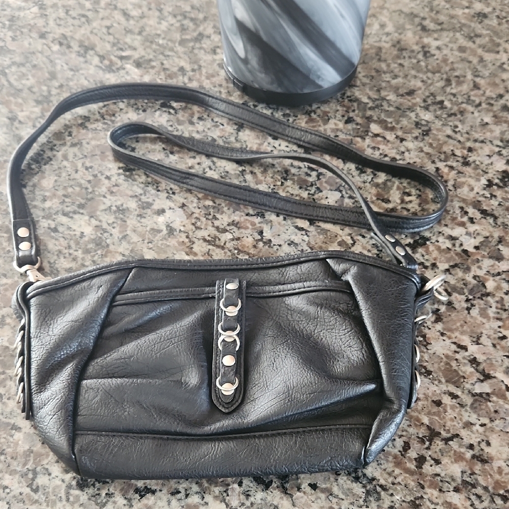 Free People We The Free Crossbody Small Blk Biker Rodeo Festival